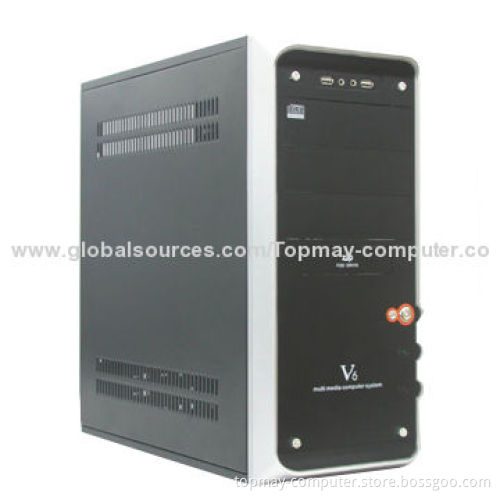 ATX Computer Case with Power Supply, Made of 0.5mm SECC or SGCC Material/Measures 385 x 185 x 413mm